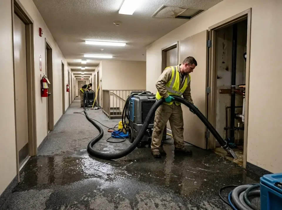multi-unit-apartment-hallway-f-005 — frequently asked questions, Emergency Burst Pipe Water Extraction & Removal in Tabor Ci…